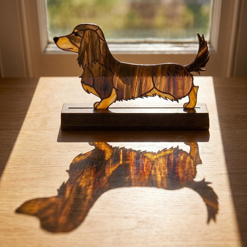 Dachshund Glass Decor