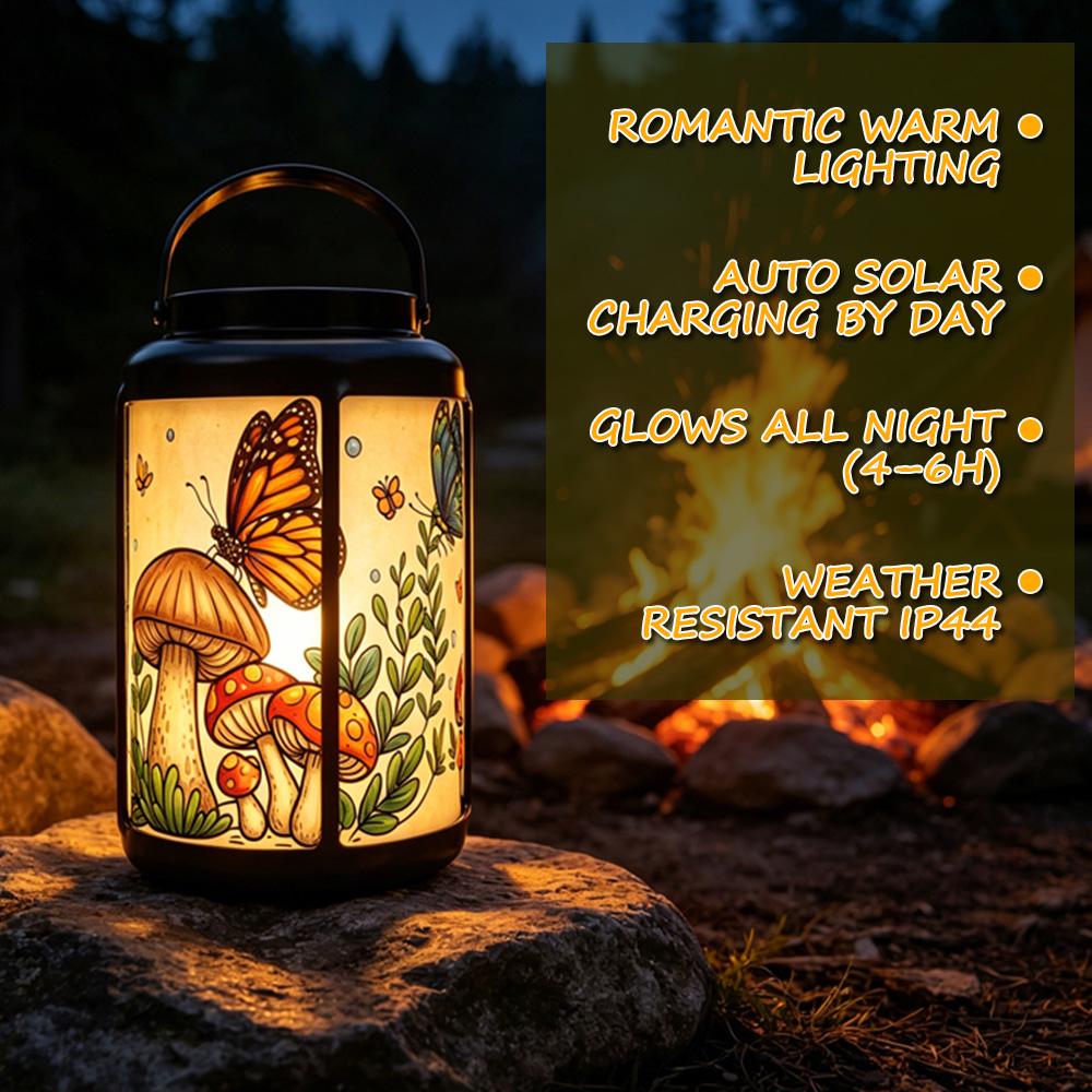 Butterfly Mushroom Solar Lantern