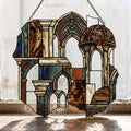 Gothic Cathedral Glass Suncatcher