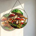 Mushroom Glass Suncatcher
