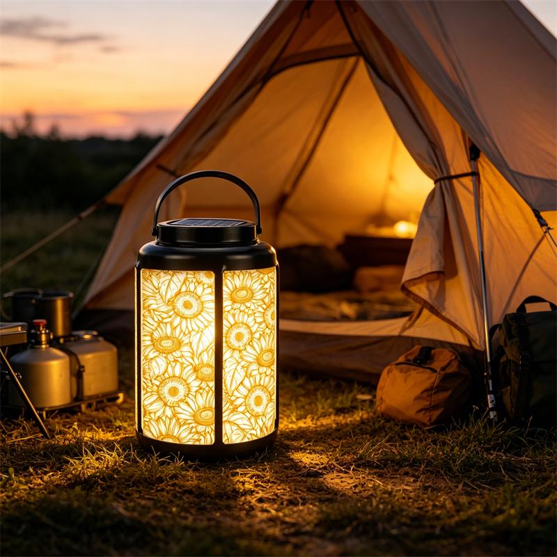 Sunflower Patio Solar Lantern