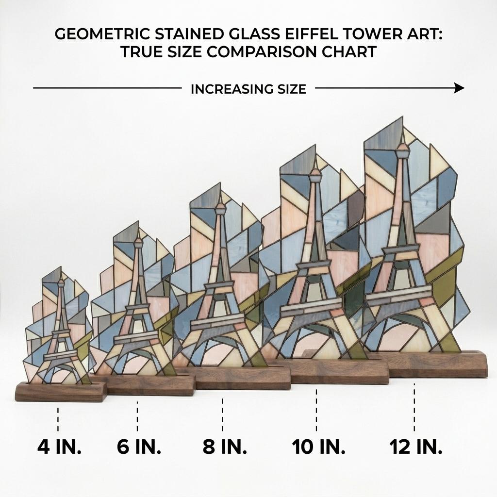 Eiffel Tower Glass Decor