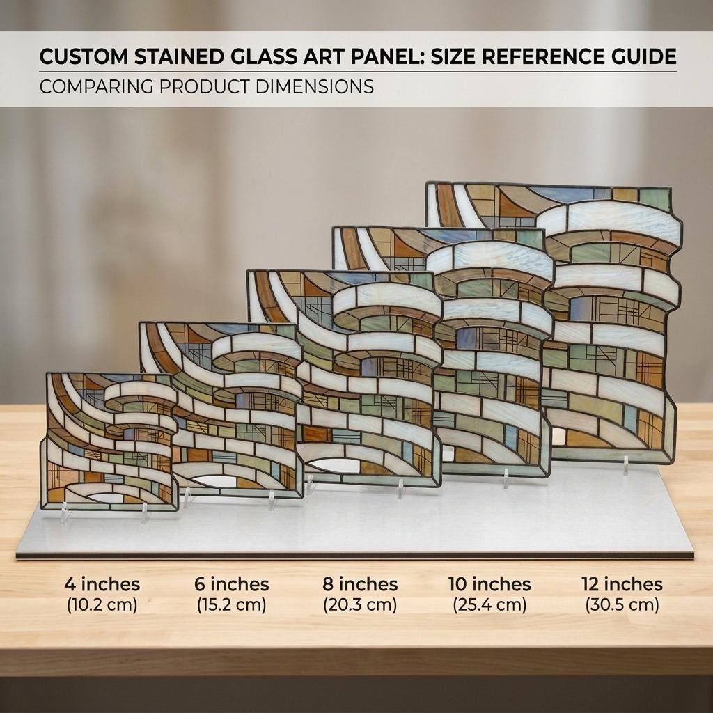 Spiral Architecture Glass Suncatcher