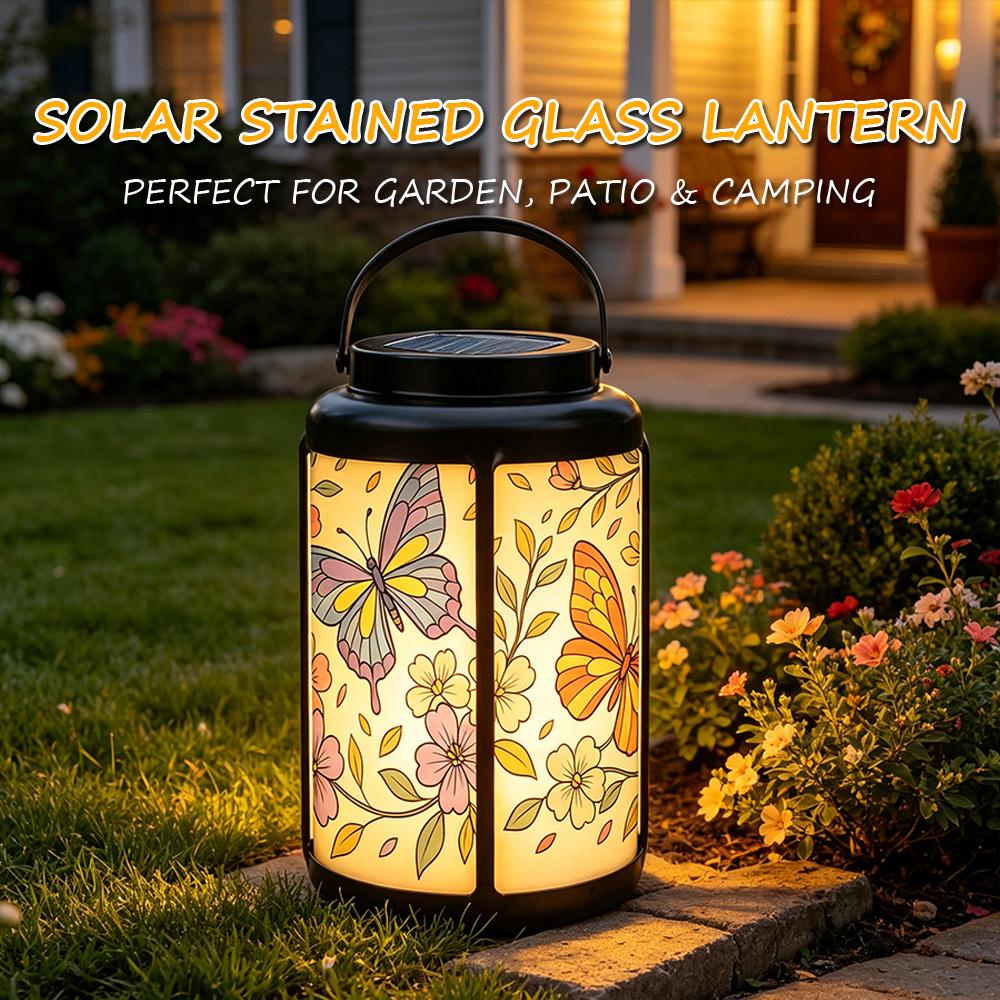 Solar Butterfly Garden Lantern
