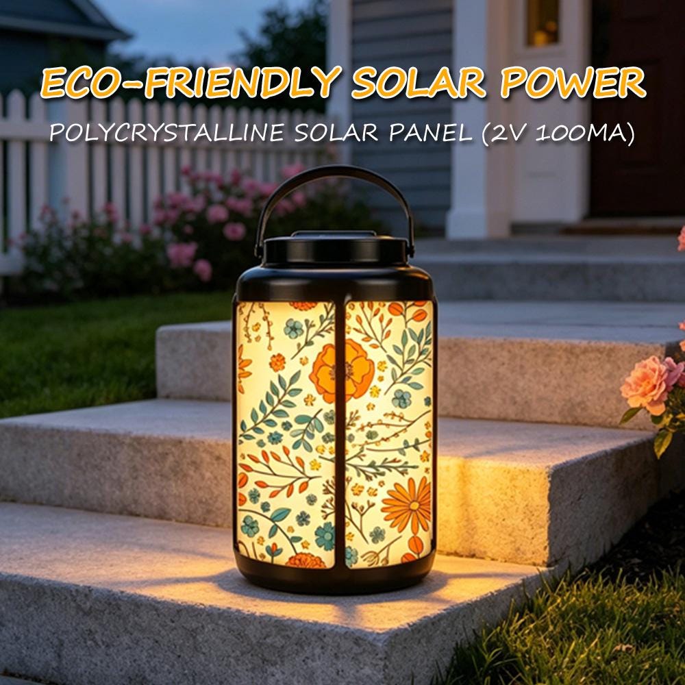 Floral Solar Lantern