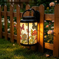 Butterfly Snail and Mushroom Solar Lantern