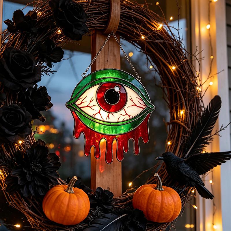 Gothic Dripping Eye Glass Suncatcher