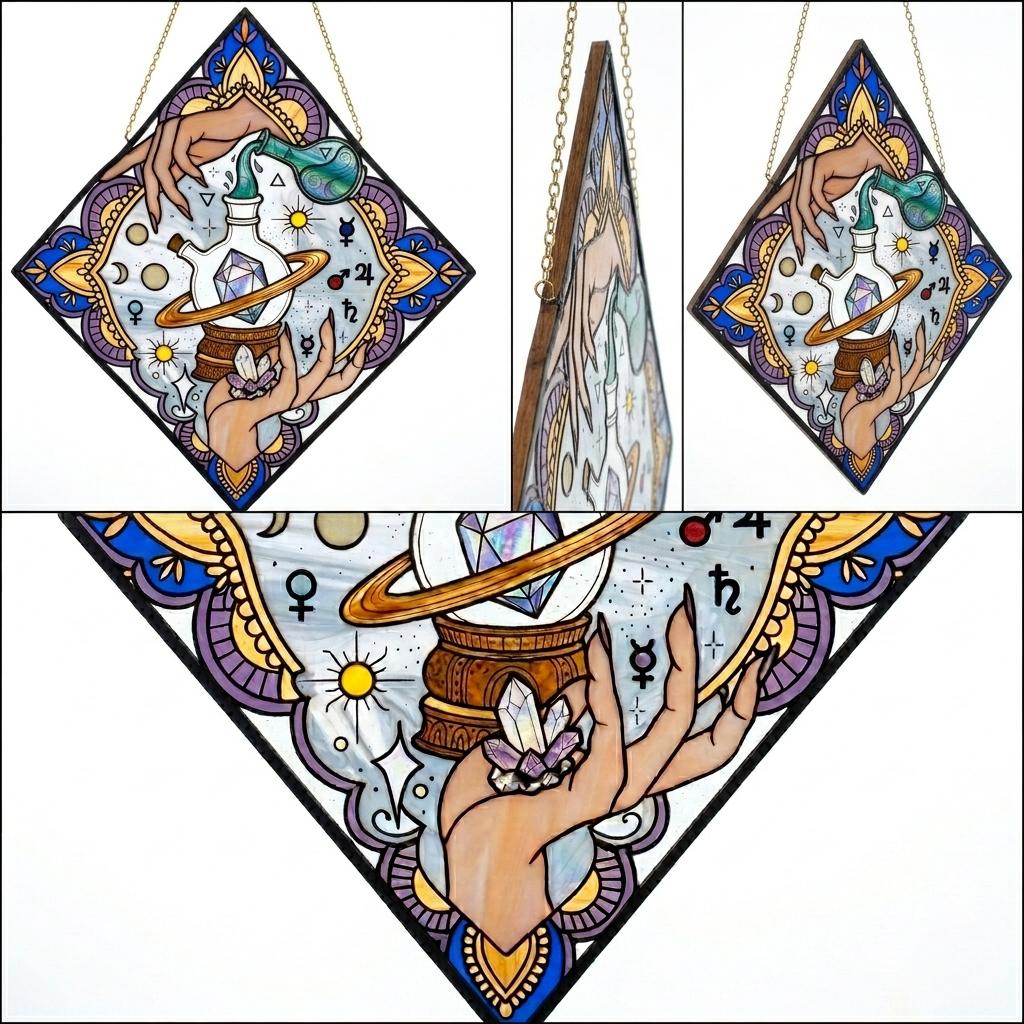 Alchemy Potion Glass Suncatcher