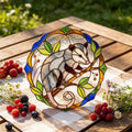 Opossum Glass Suncatcher