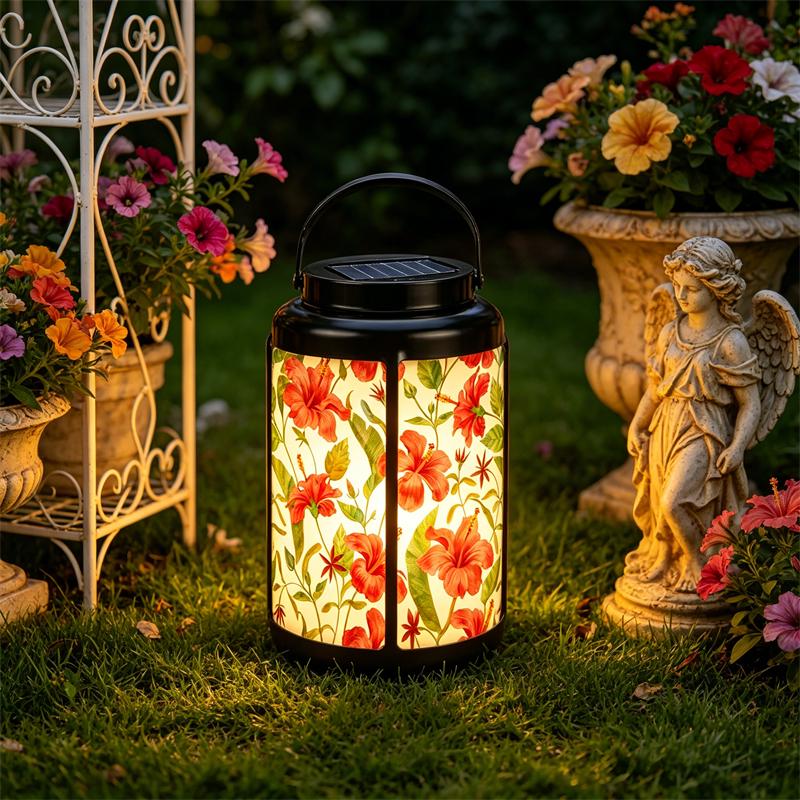 Floral Garden Solar Lantern