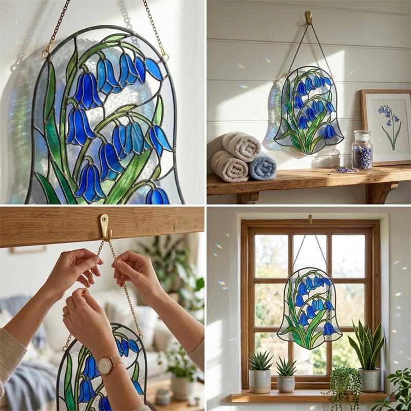 Bluebell Glass Suncatcher