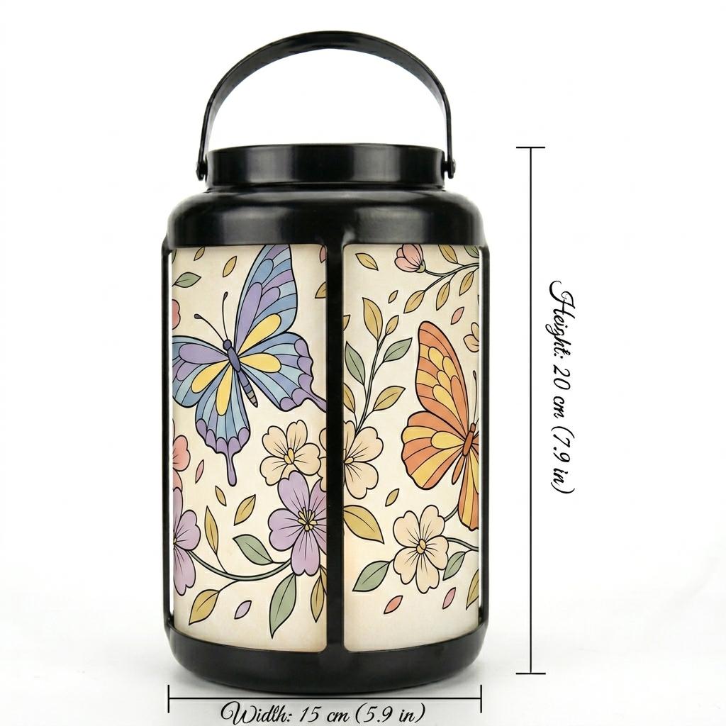 Solar Butterfly Garden Lantern