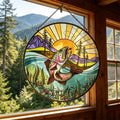 Trout Glass Suncatcher
