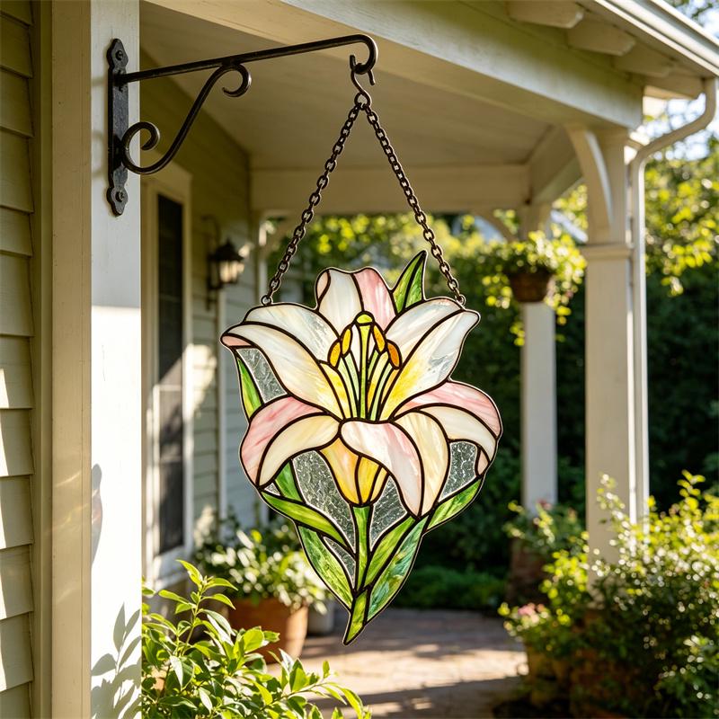 Lily Glass Suncatcher