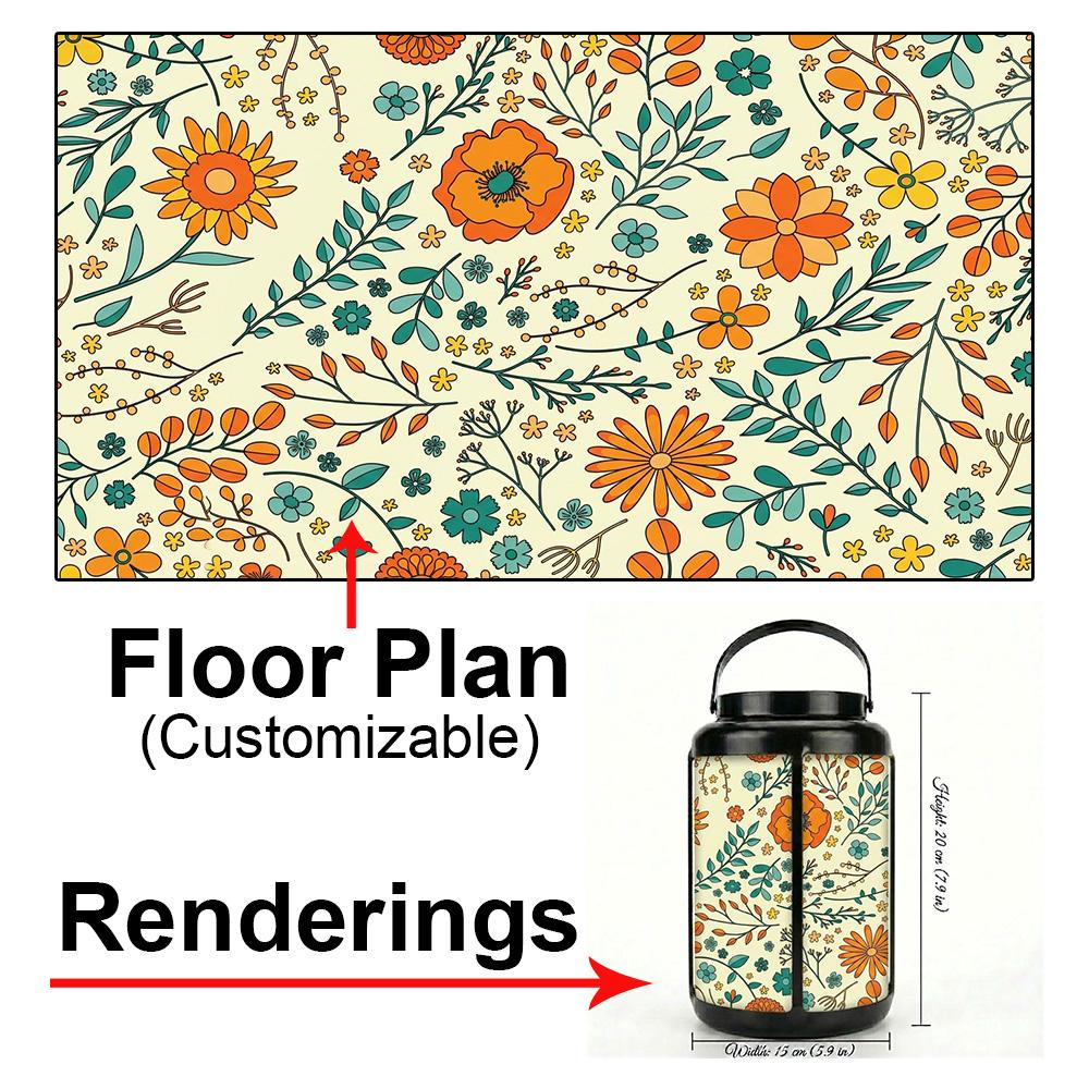 Floral Solar Lantern