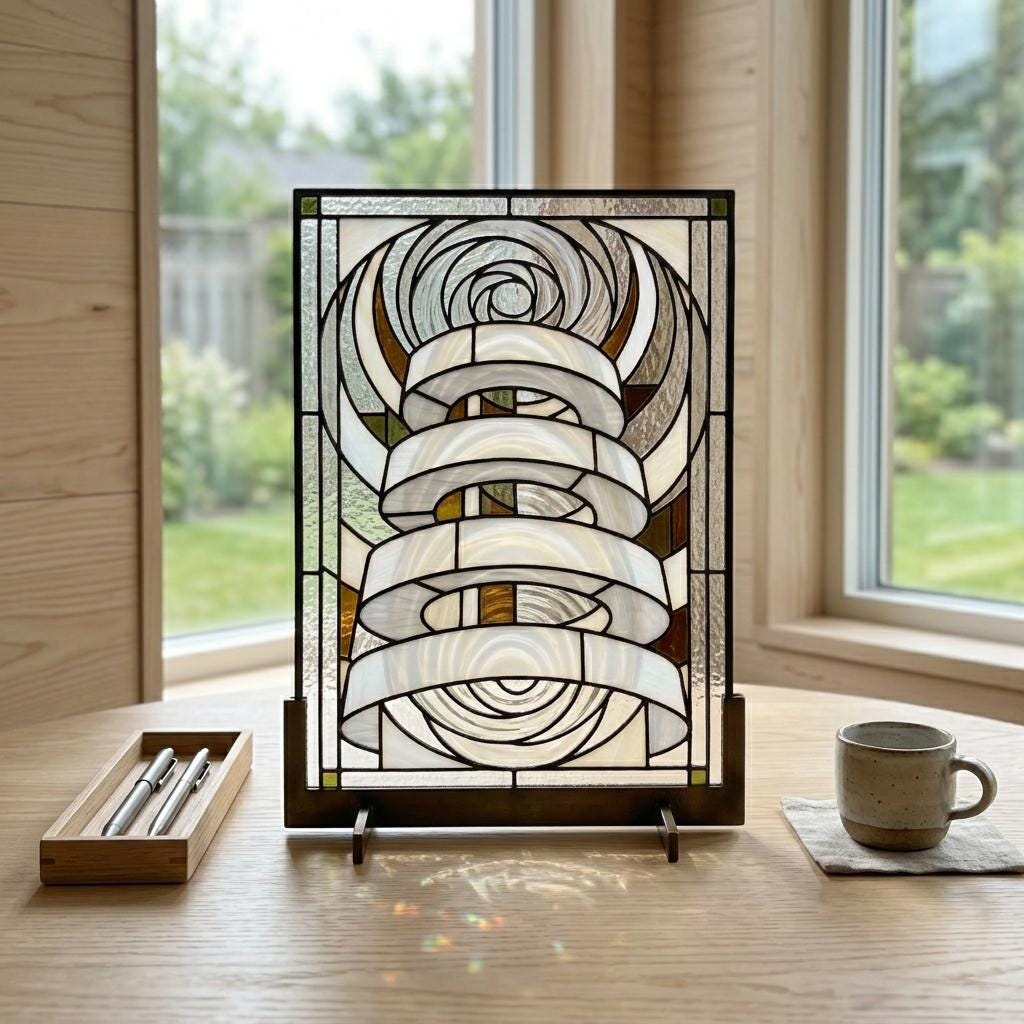 Spiral Vortex Glass Decor