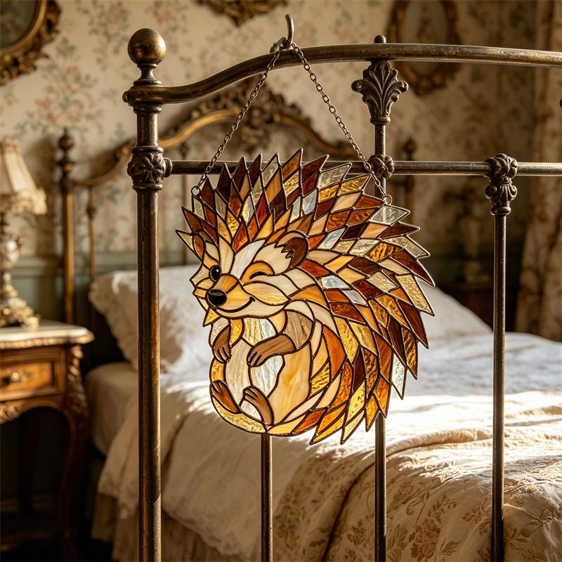 Hedgehog Glass Suncatcher