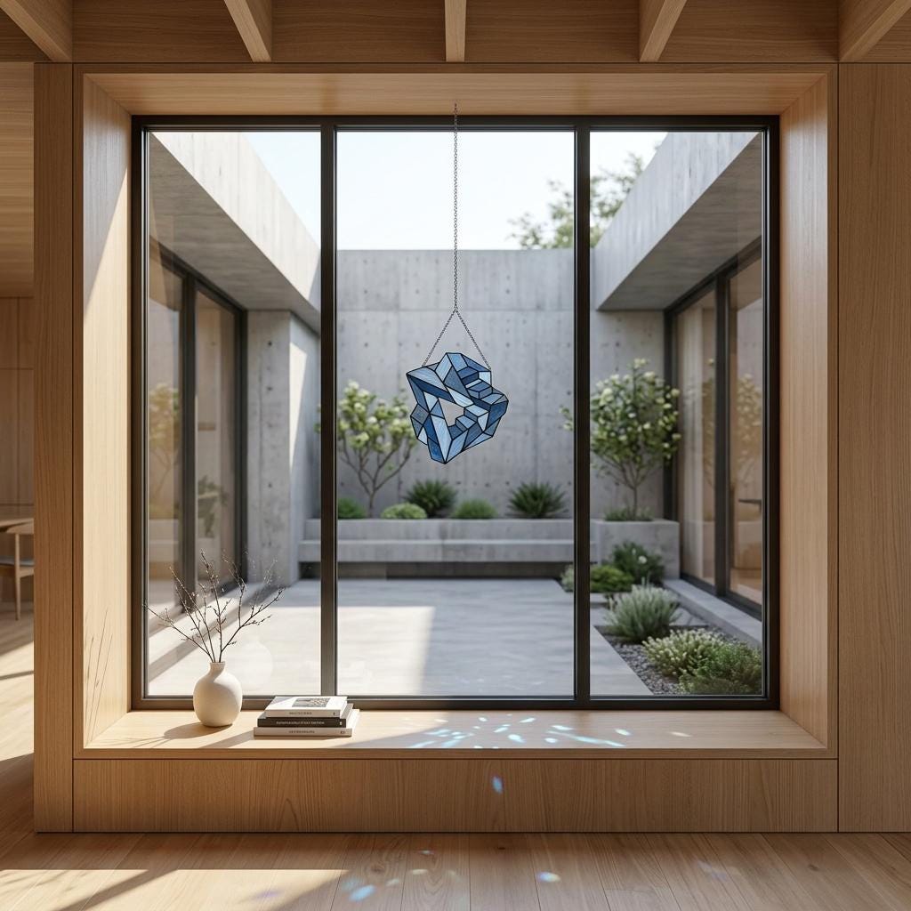 Impossible Triangle Glass Suncatcher