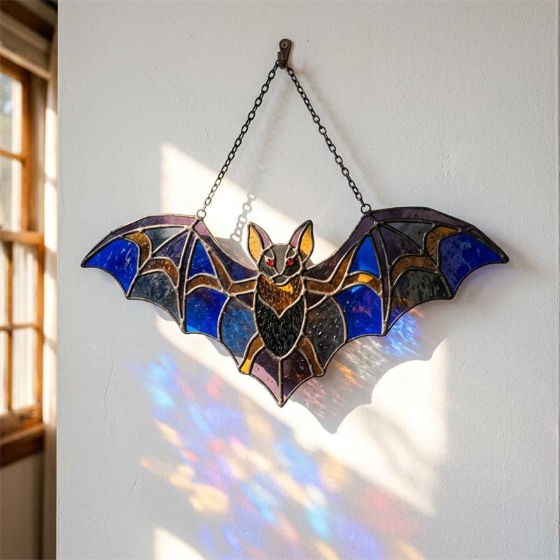 Bat Glass Suncatcher