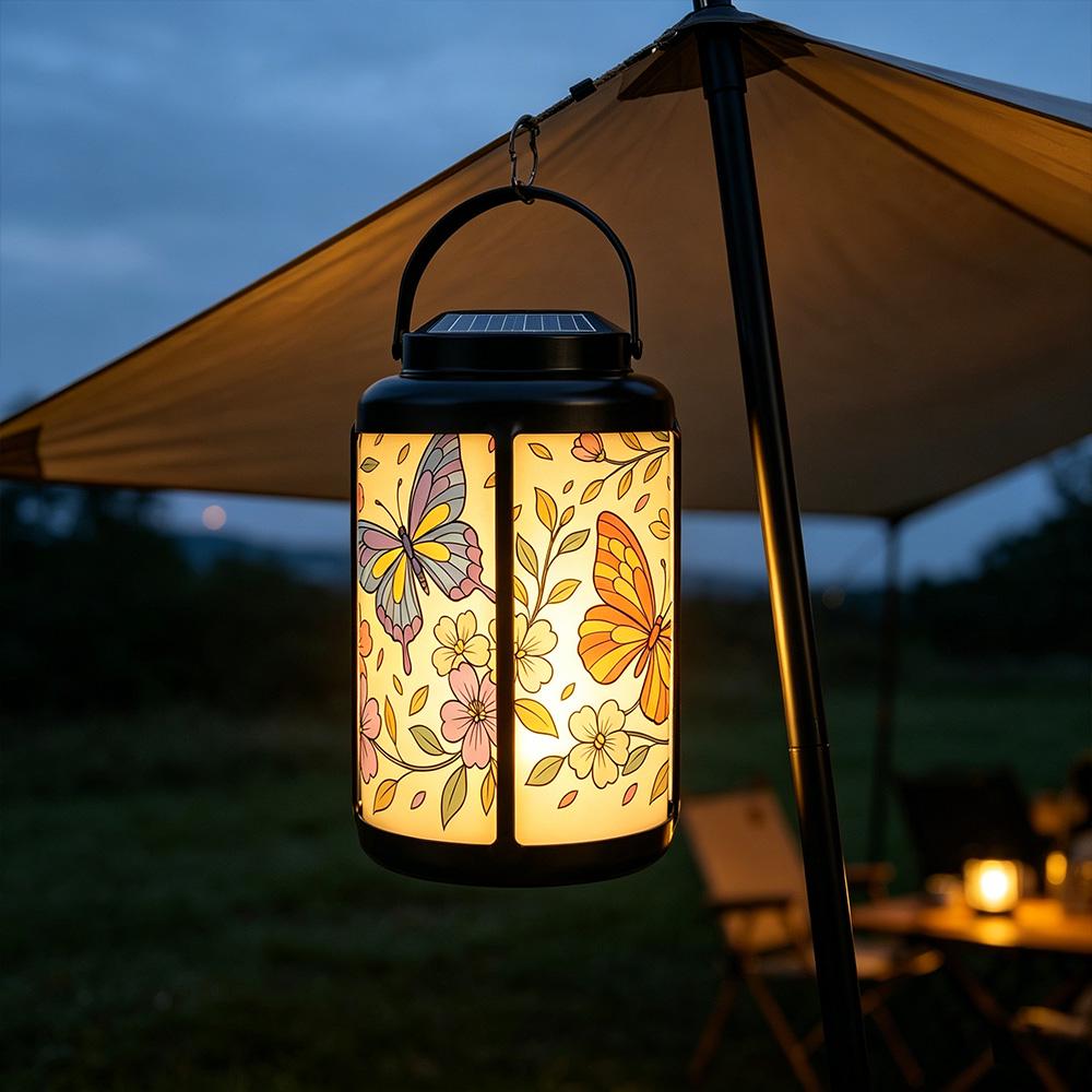 Solar Butterfly Garden Lantern