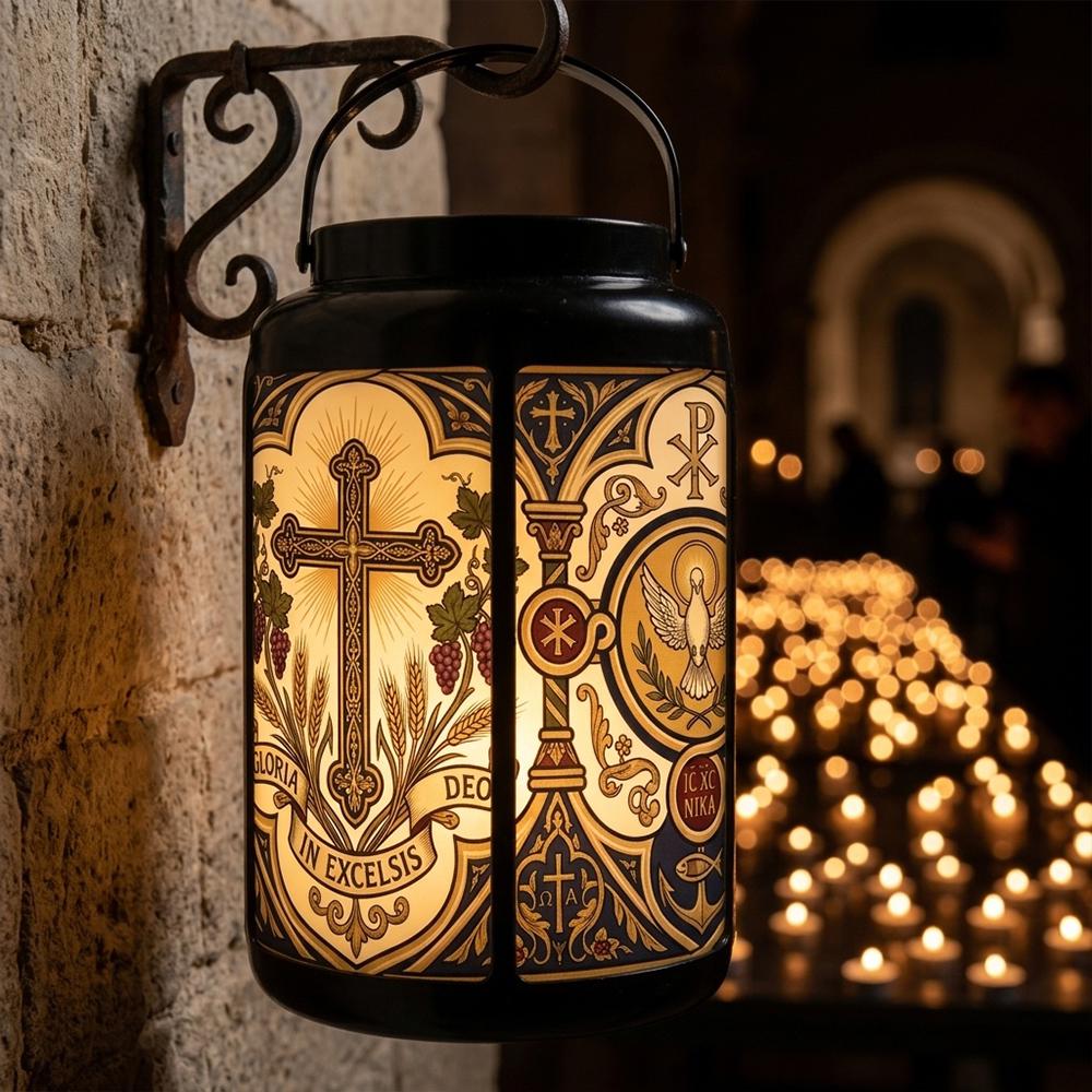 Christian Cross Solar Lantern