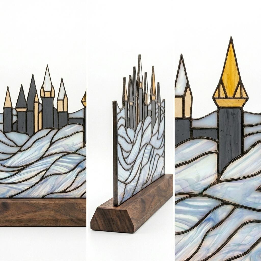 Cloud Castle Glass Decor