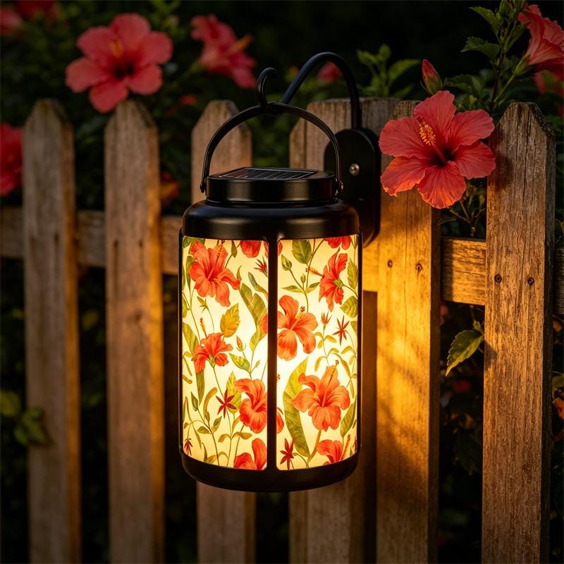 Floral Garden Solar Lantern