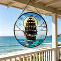 Sailing Ship Glass Suncatcher