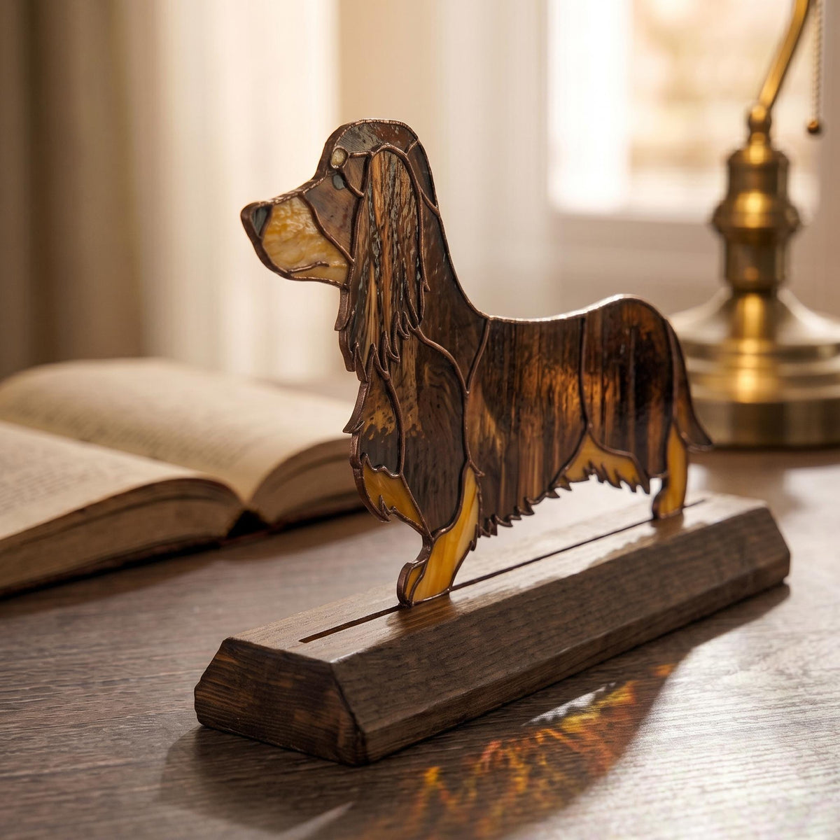 Dachshund Glass Decor
