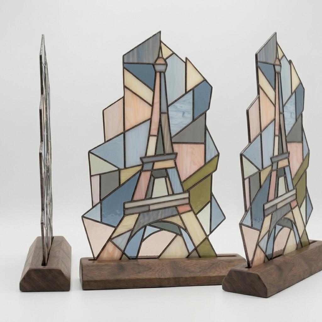 Eiffel Tower Glass Decor