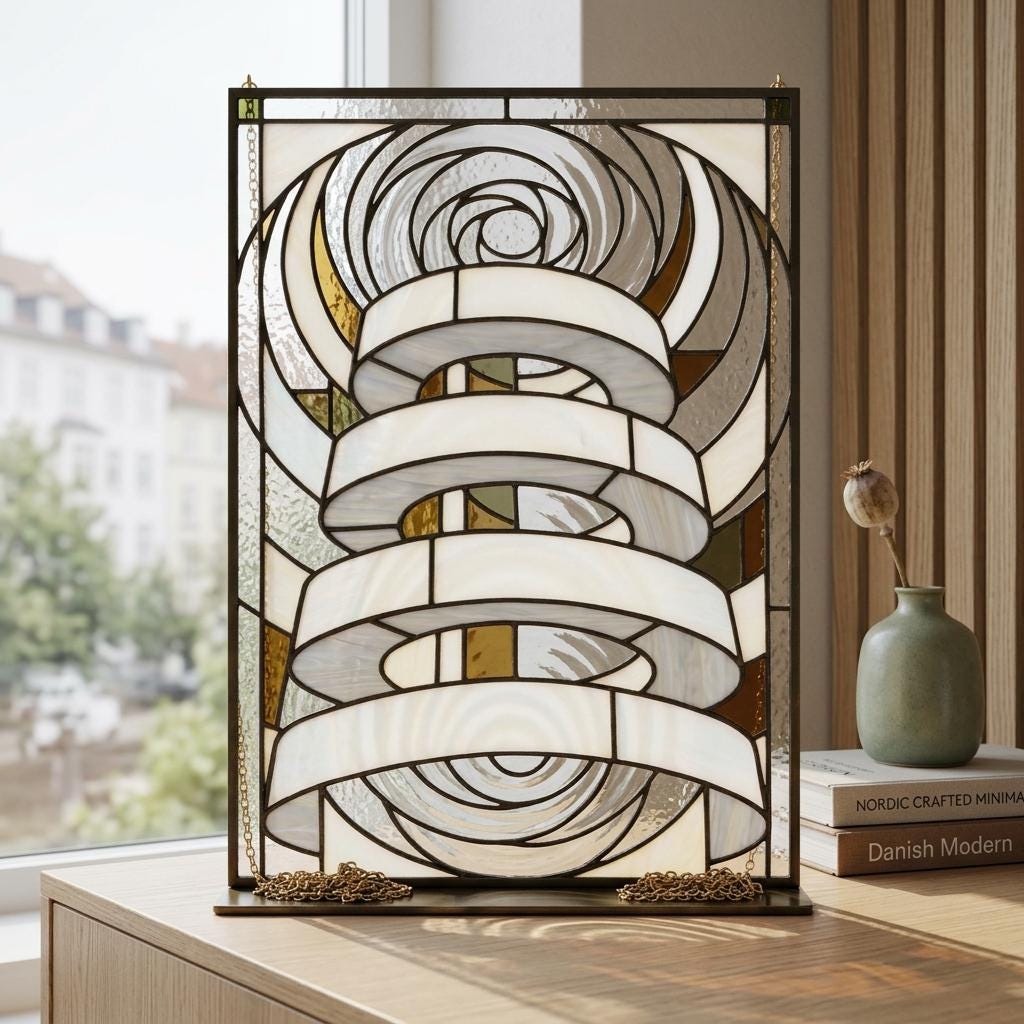 Spiral Vortex Glass Decor