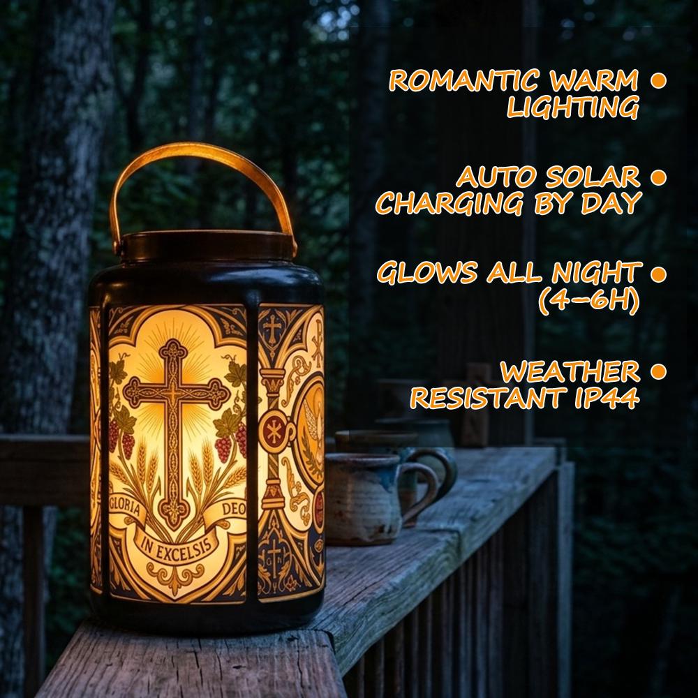Christian Cross Solar Lantern