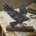 Flying Crow Glass Decor