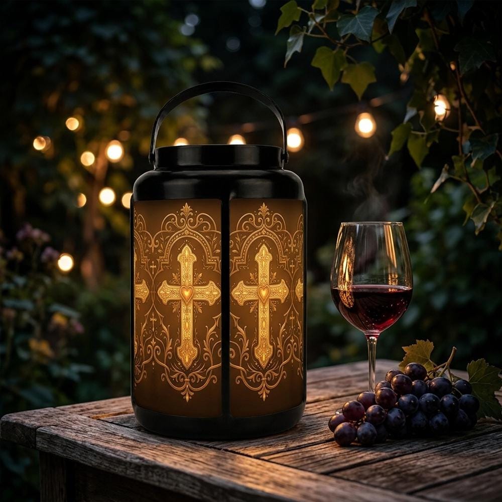 Golden Cross Solar Lantern