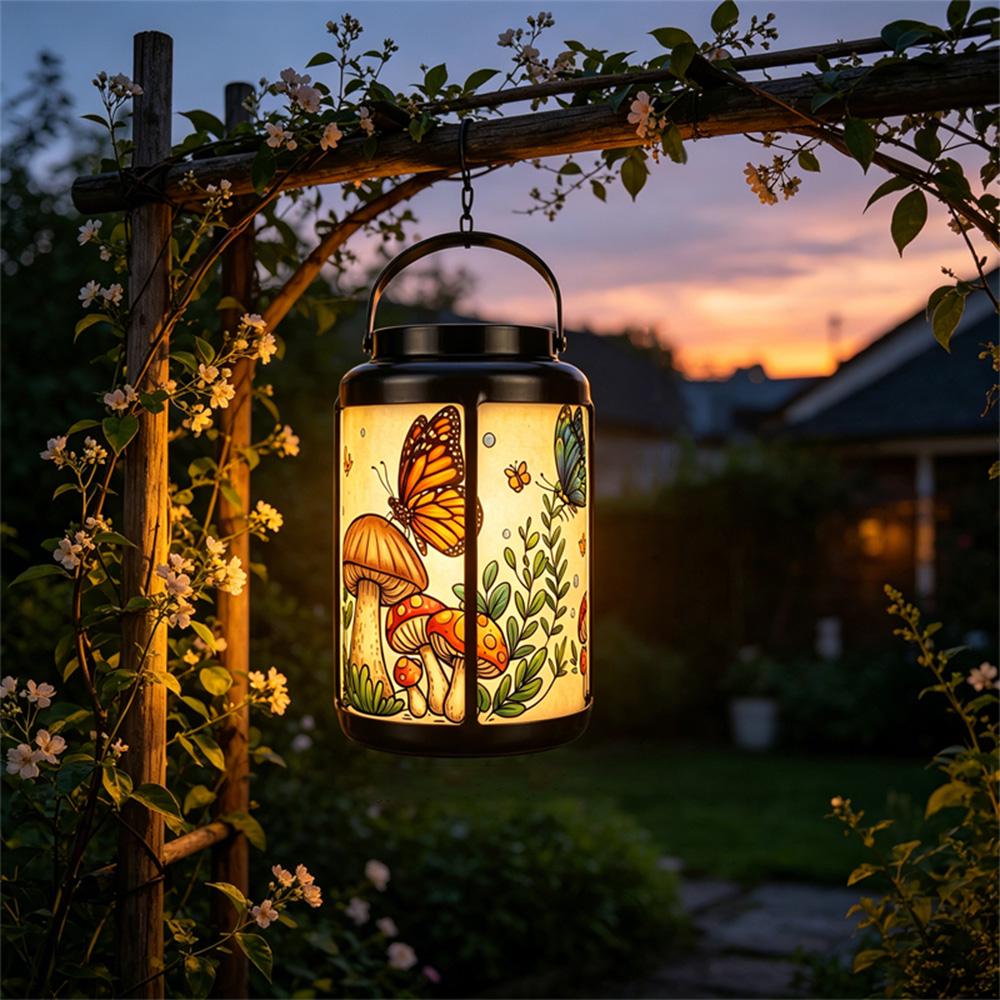Butterfly Mushroom Solar Lantern