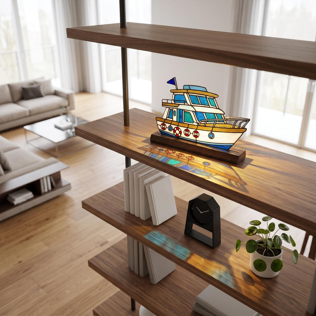 Sailing Yacht Glass Decor