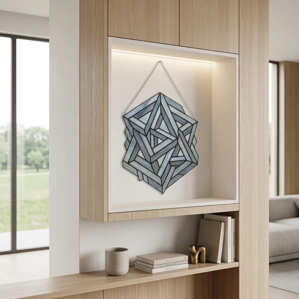 Impossible Geometry Glass Suncatcher