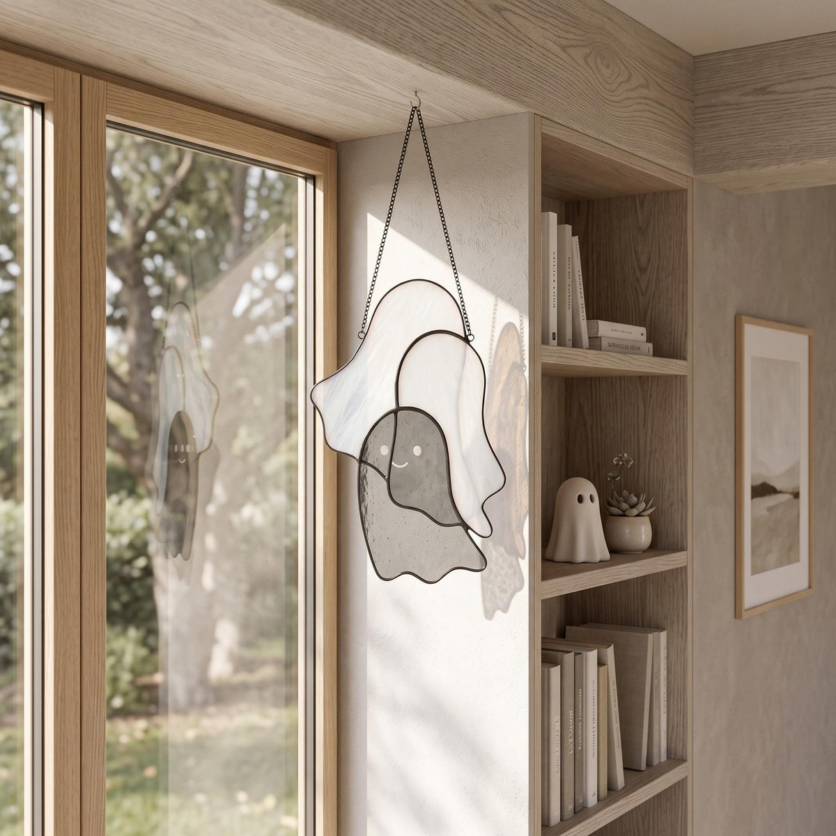 Deconstructed Ghost Glass Suncatcher