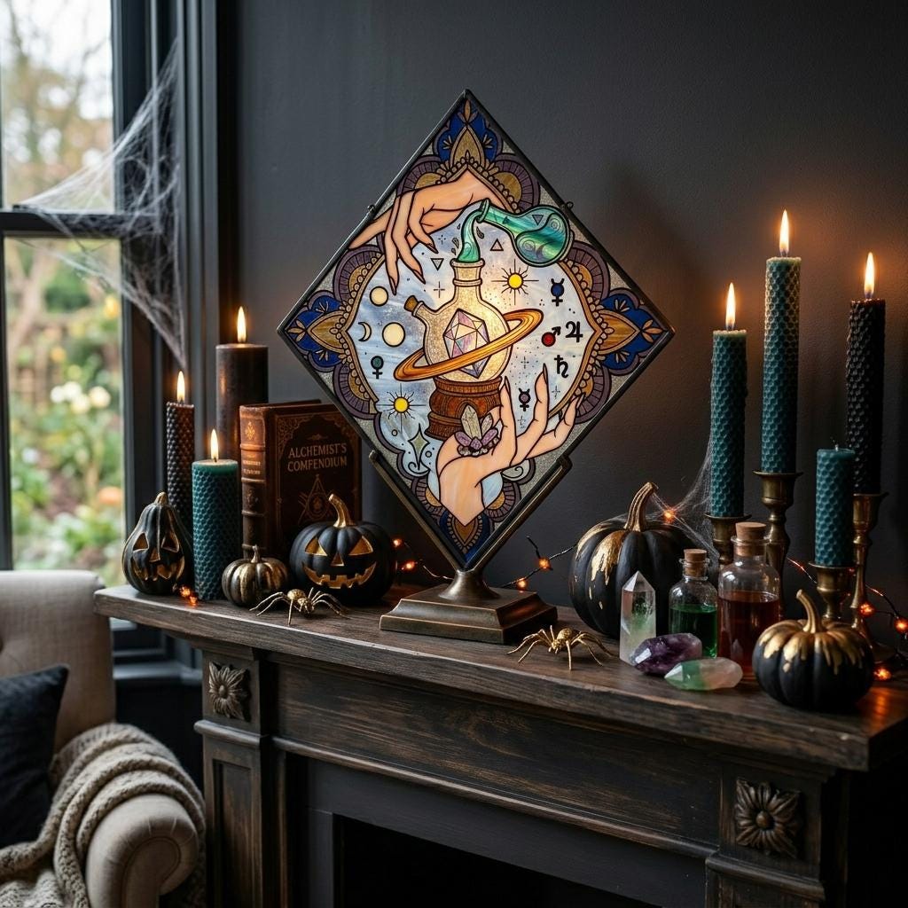 Alchemy Potion Glass Suncatcher