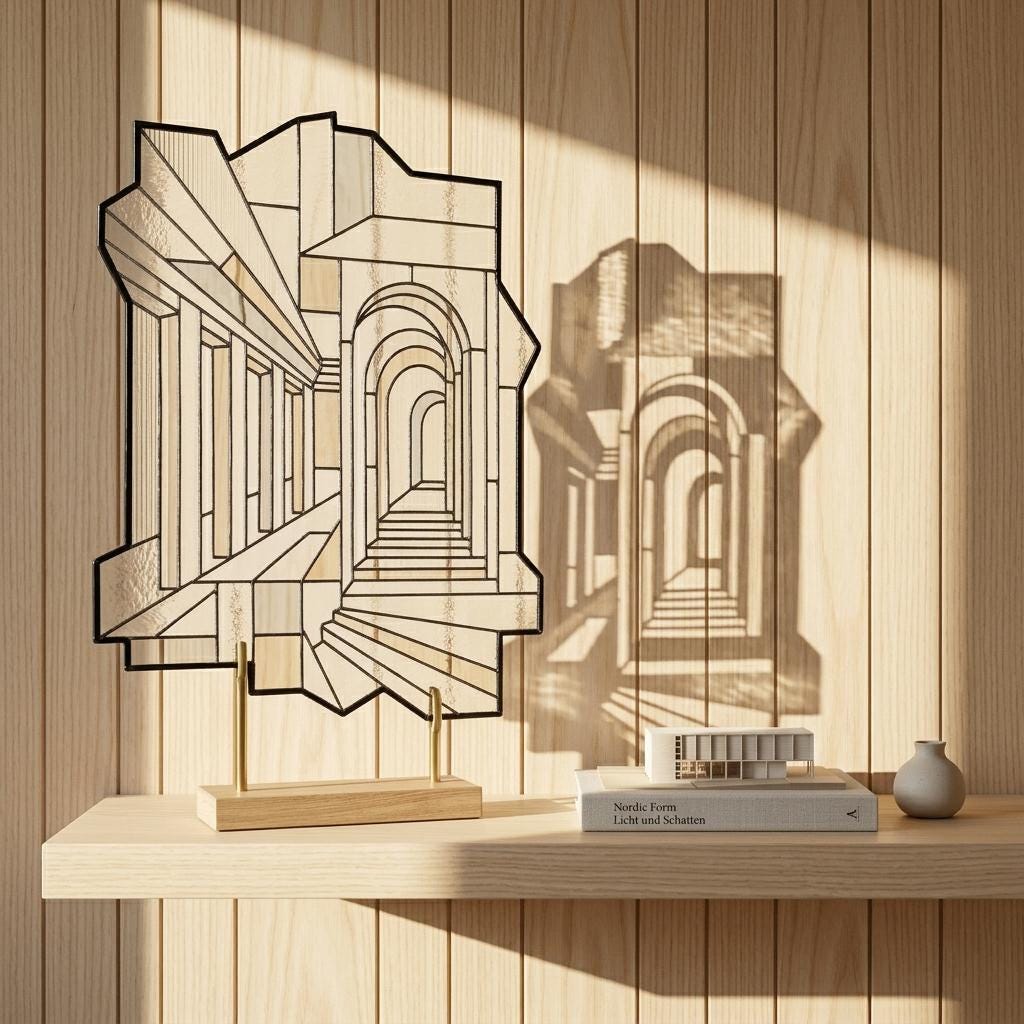 Architectural Arch Glass Decor