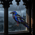 Raven Glass Suncatcher