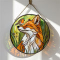 Fox & Robin Glass Suncatcher