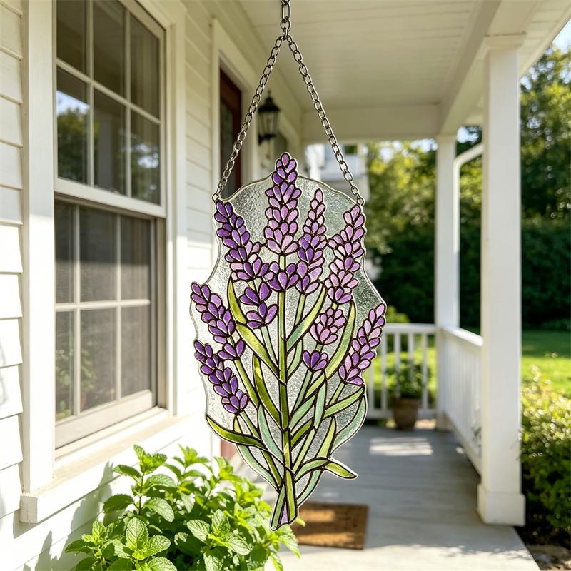 Lavender Glass Suncatcher