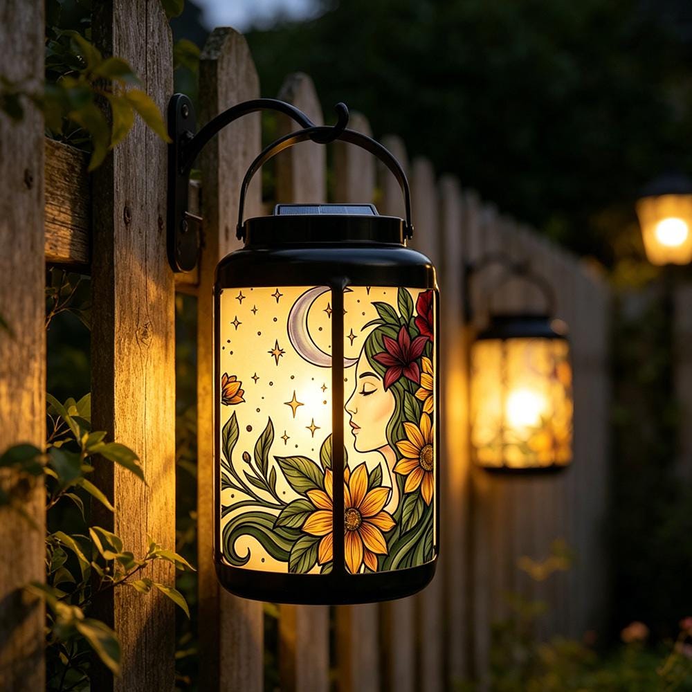 Sunflower Moon Solar Lantern