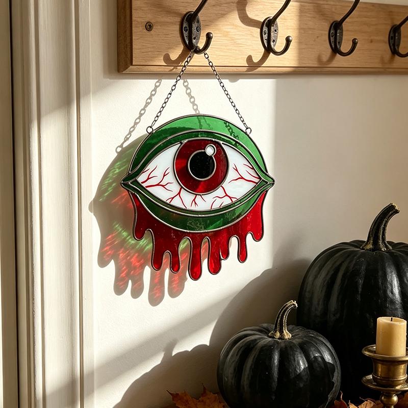 Gothic Dripping Eye Glass Suncatcher