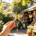 Colorful Butterfly Glass Panel
