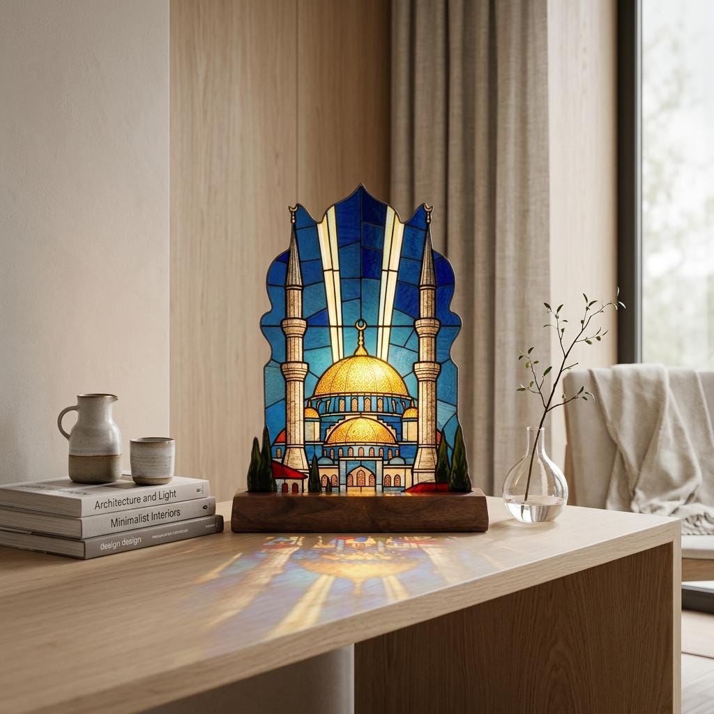 Taj Mahal Glass Decor