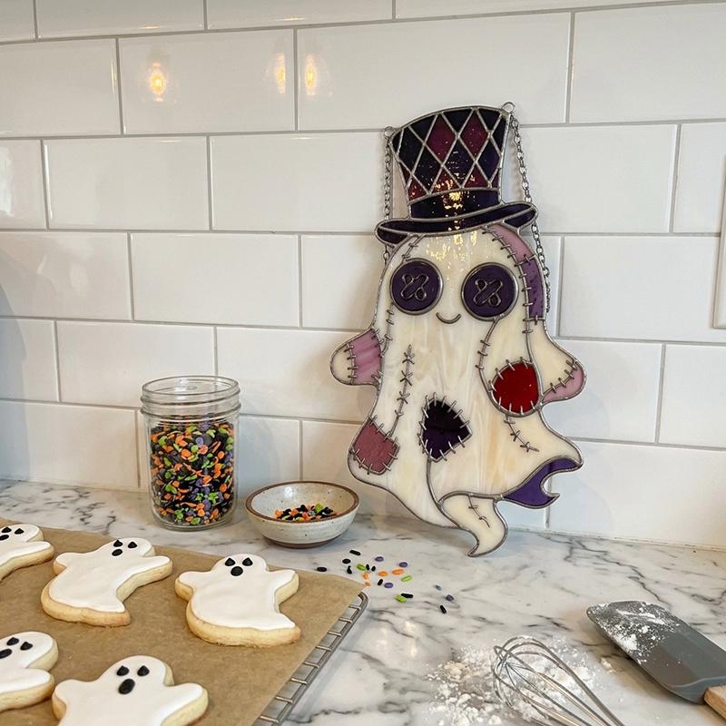 Voodoo Ghost Glass Suncatcher