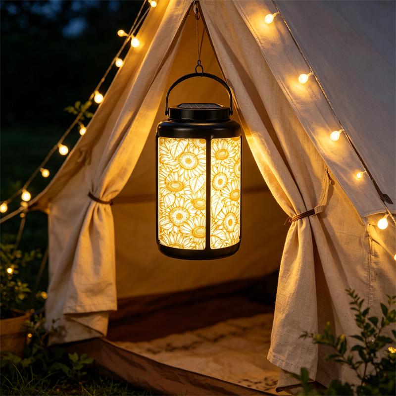 Sunflower Patio Solar Lantern