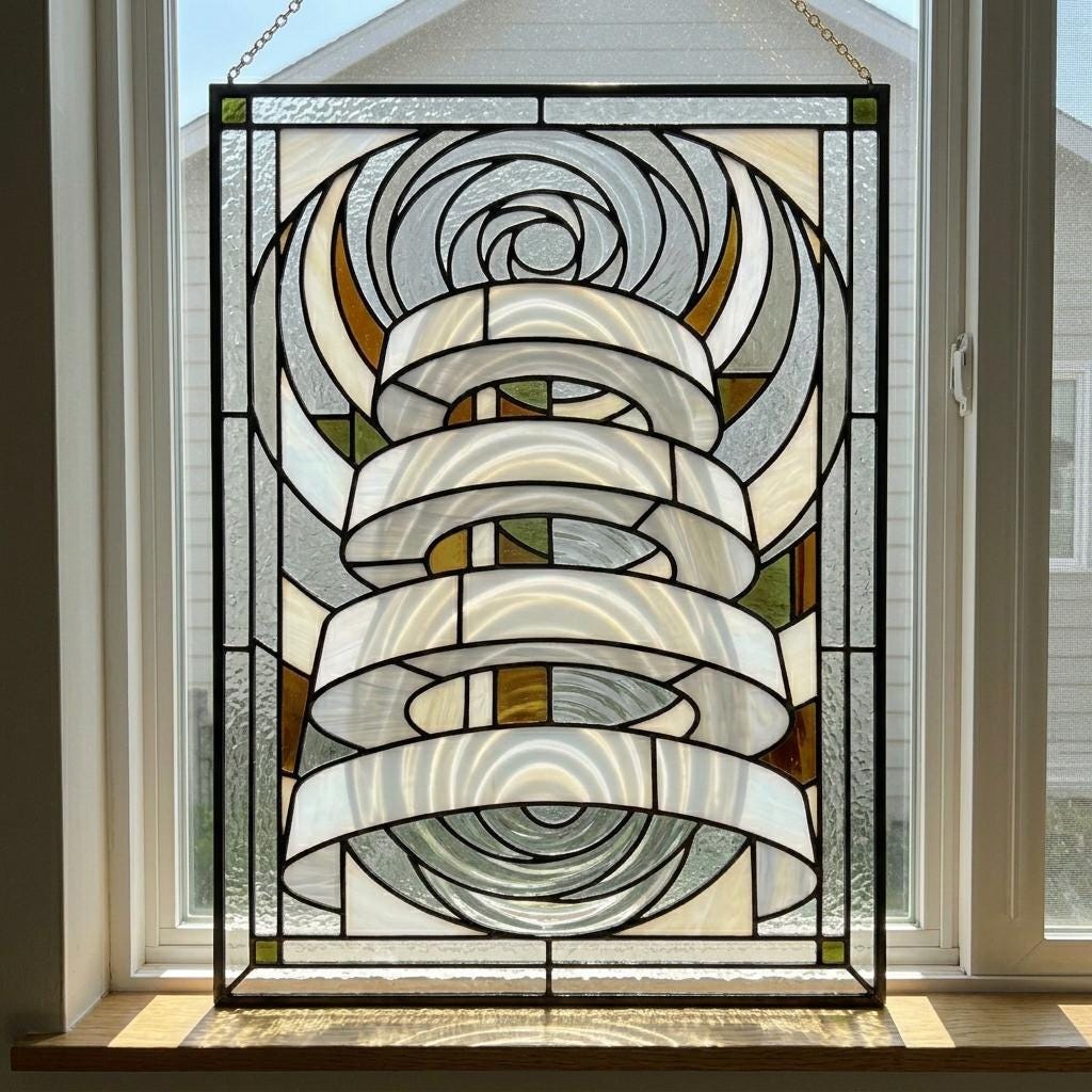 Spiral Vortex Glass Decor